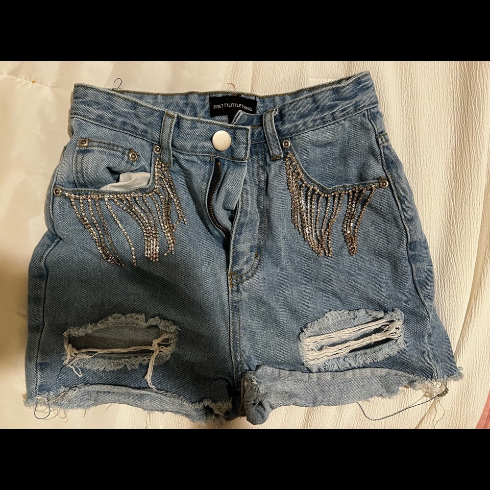 Jean Shorts with tassel